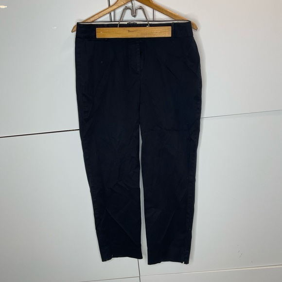 Talbots Pants - Talbots The Perfect Crop Sz 8 Curvy Cotton Stretch Black Pants